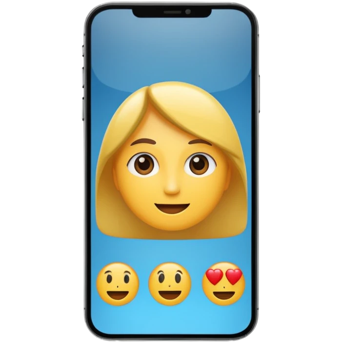 smartphone screen emoji