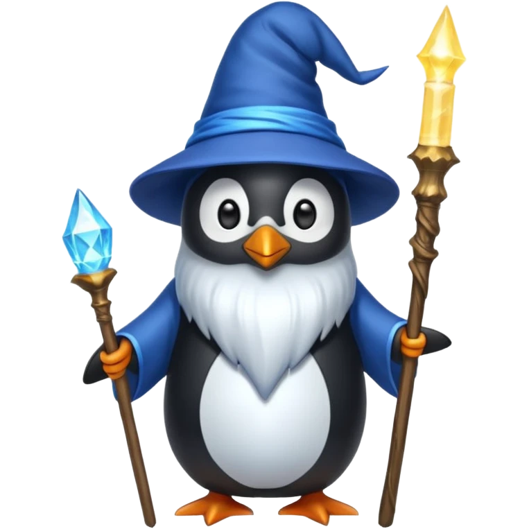 Penguin Wizard emoji