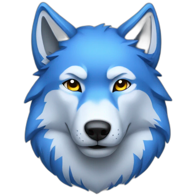 blue wolf emoji