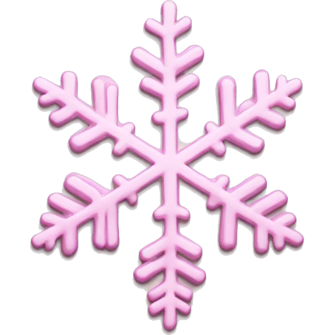 pastel pink snowflake  emoji