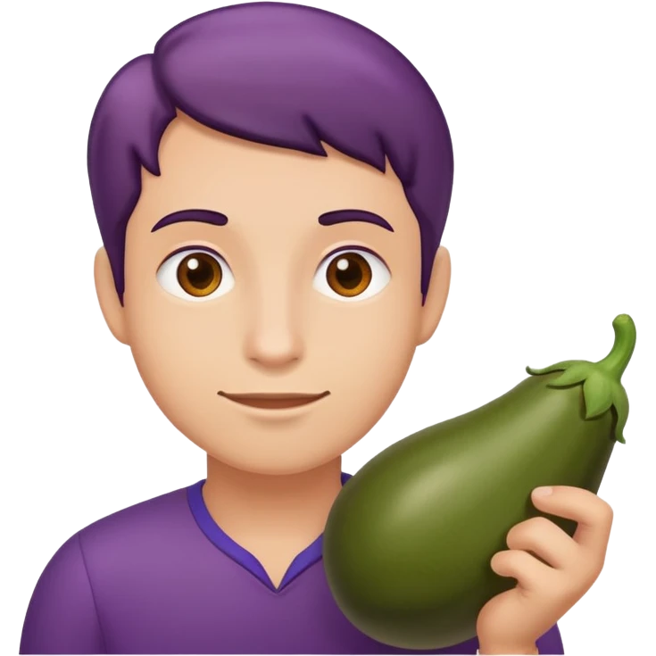 Butt and eggplant  emoji