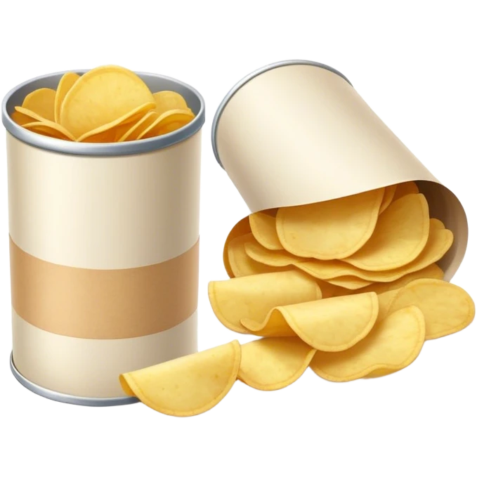 potato chips paper tube can packaging emoji