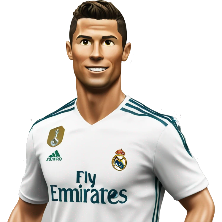 Cristiano Ronaldo camisa do Real Madrid emoji