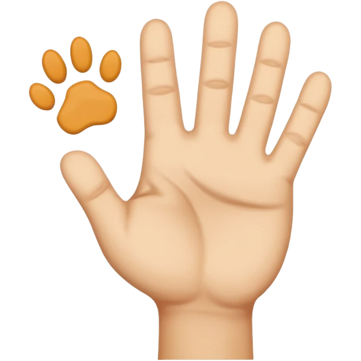 Now it's the same thing, but we want the cat's paw sign. emoji