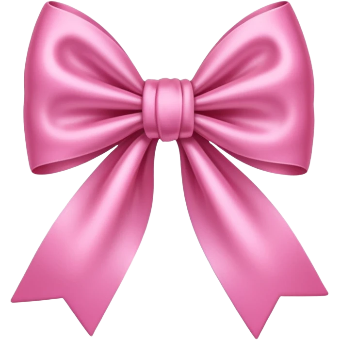 A cute pink bow emoji emoji