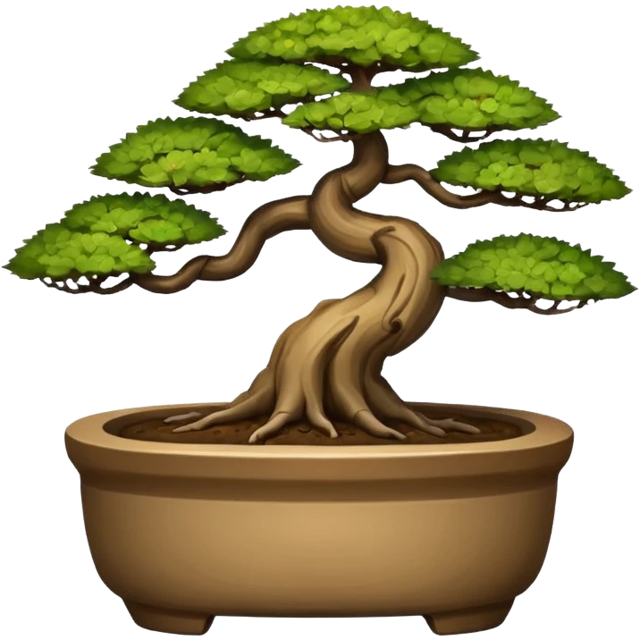 caveman art bonsai pot  emoji