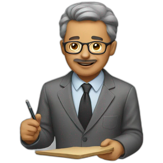 Professor teaching  emoji