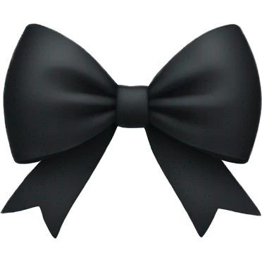 Black bow  emoji