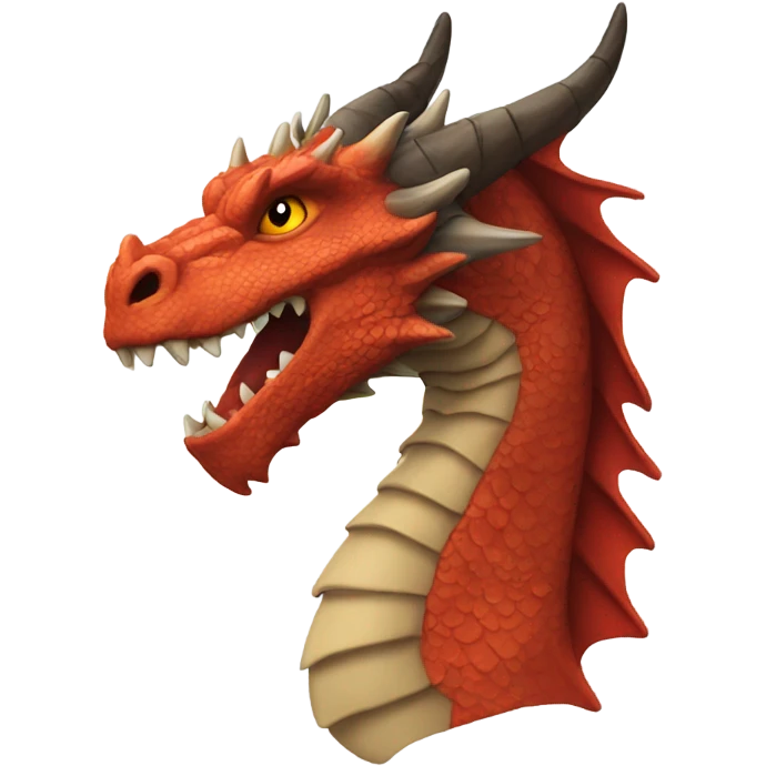 Dragon head ,back view emoji