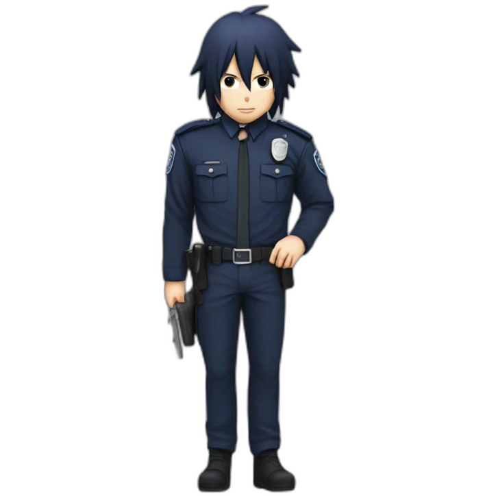Police dark sasuke emoji