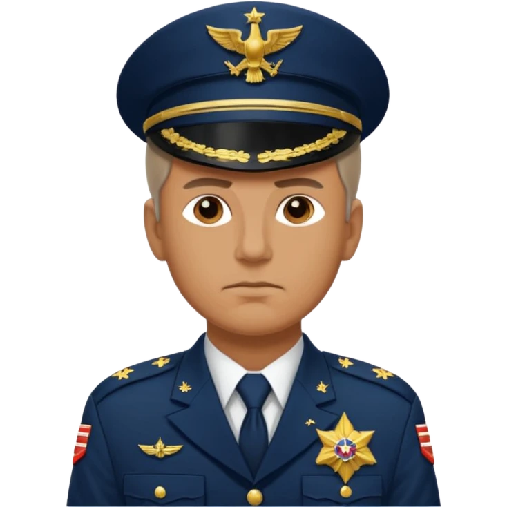An American general in full uniform emoji