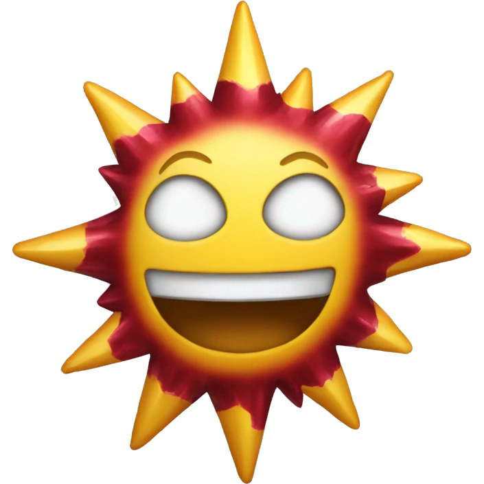 Estrella color granate  emoji