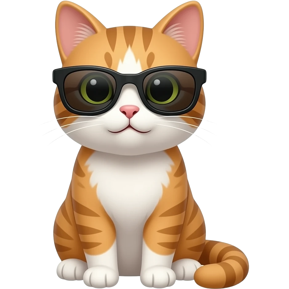 Cat wearing sunglasses emoji