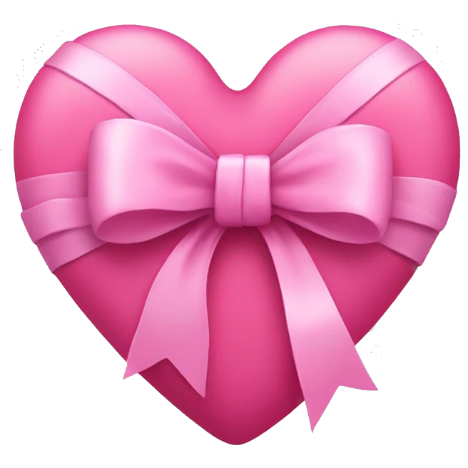 Pink heart wrapped with a bow  emoji