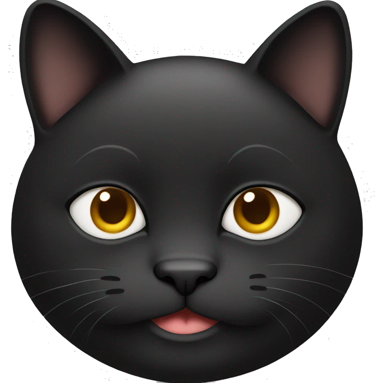 black fat cat emoji