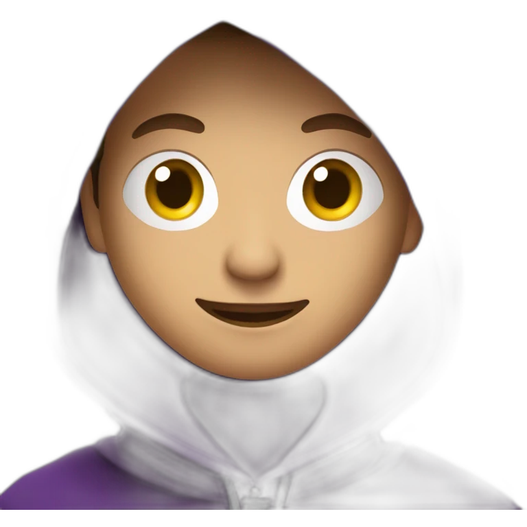 hacker with purple cloak emoji
