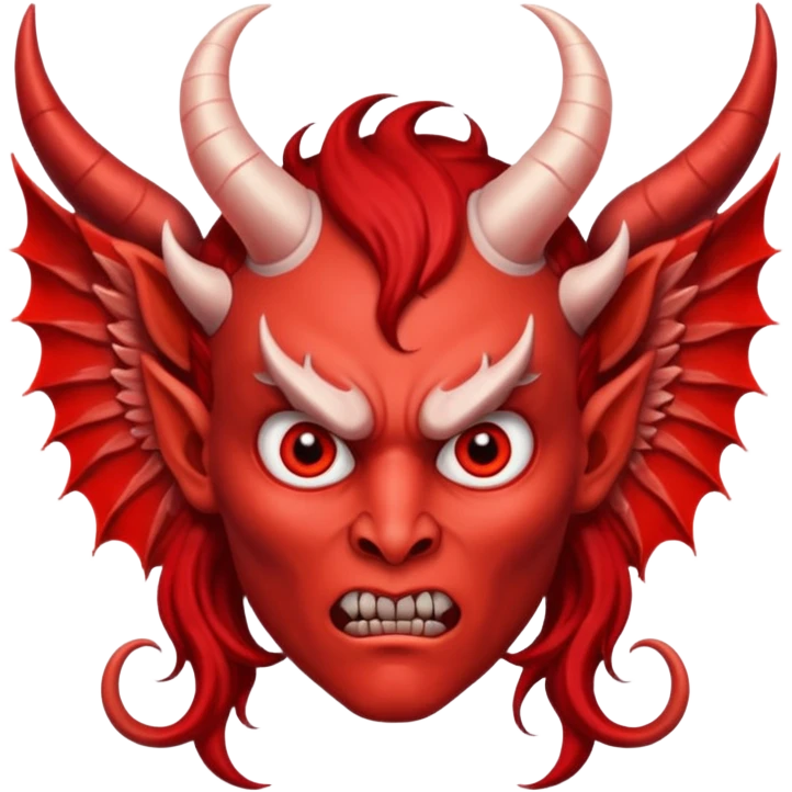 Biblically accurate Angel seraphim make a devil  emoji