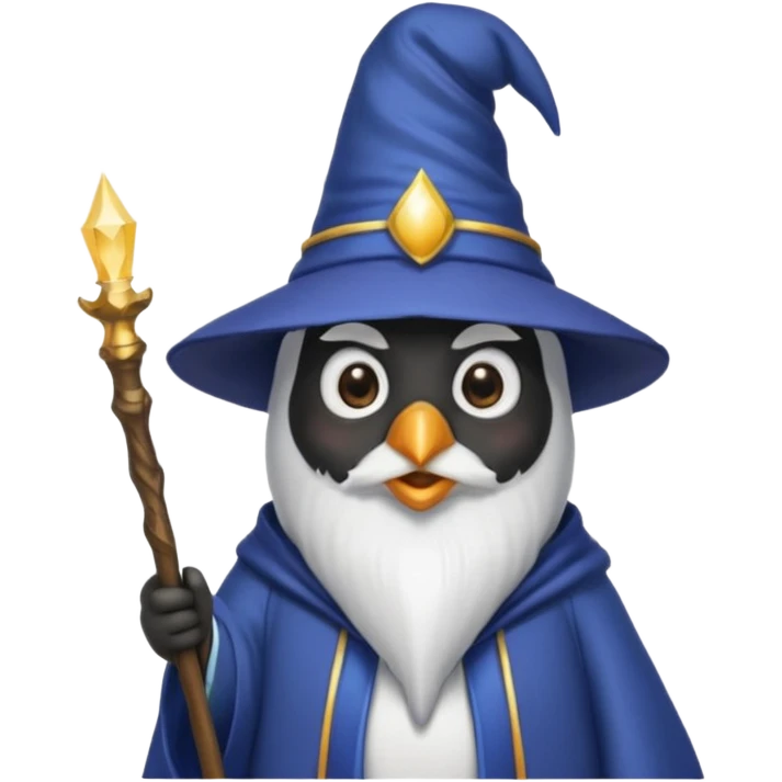 Penguin Wizard emoji