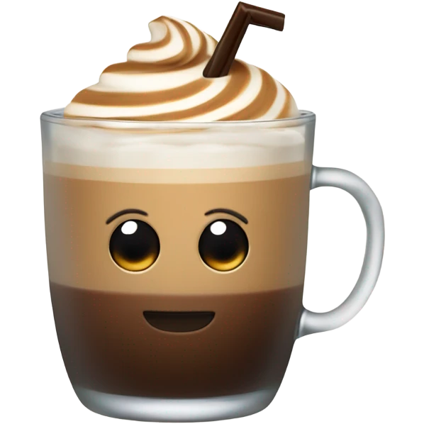 Iced latte emoji