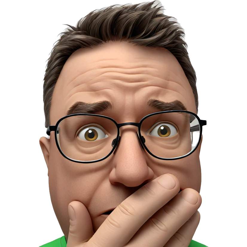 shy boy with glasses portrait emoji