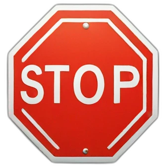 stop sign emoji