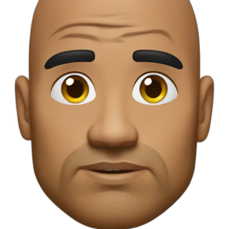 the rock eye brow emoji