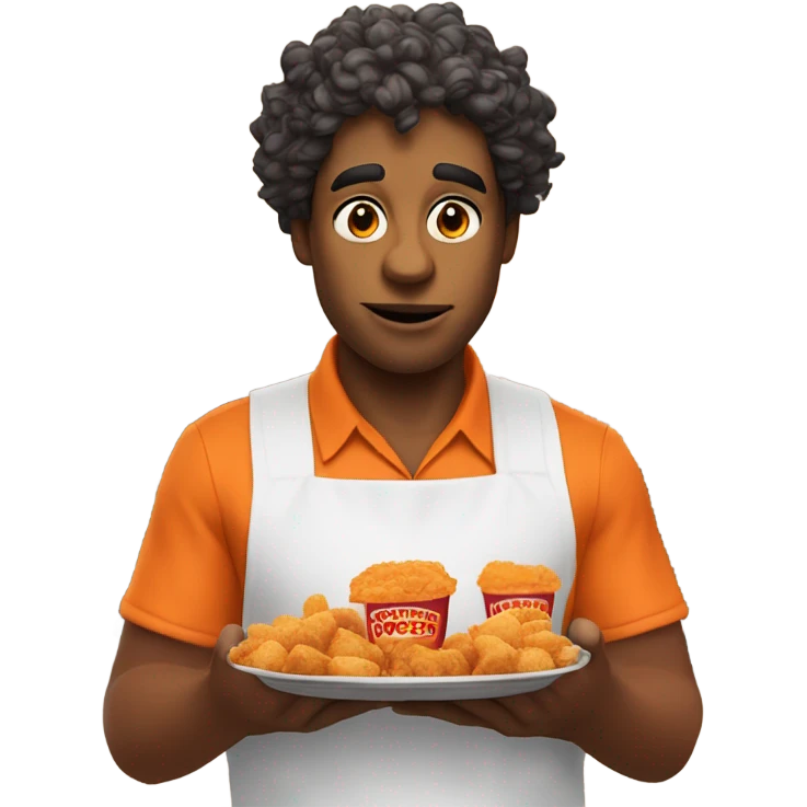 Popeyes worker stressed  emoji