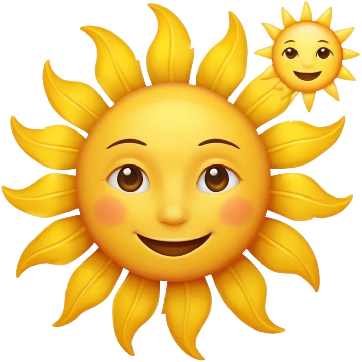 smiling sun emoji emoji