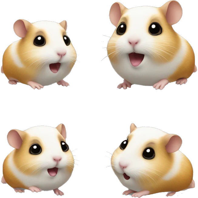 Hamster als Pilot mit Flugzeug emoji