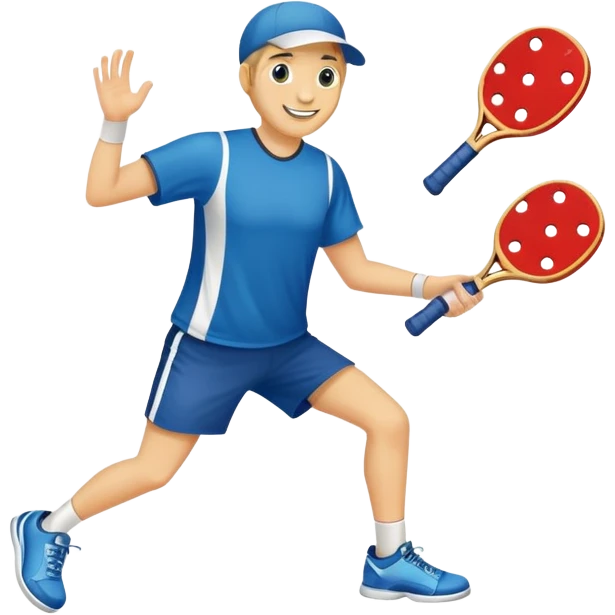 Playing pickle ball  emoji