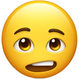 Shy emoji with a smirk  emoji