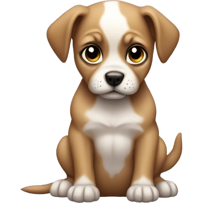 small mean puppy baby emoji