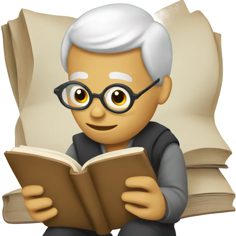 Maltes reading a book emoji