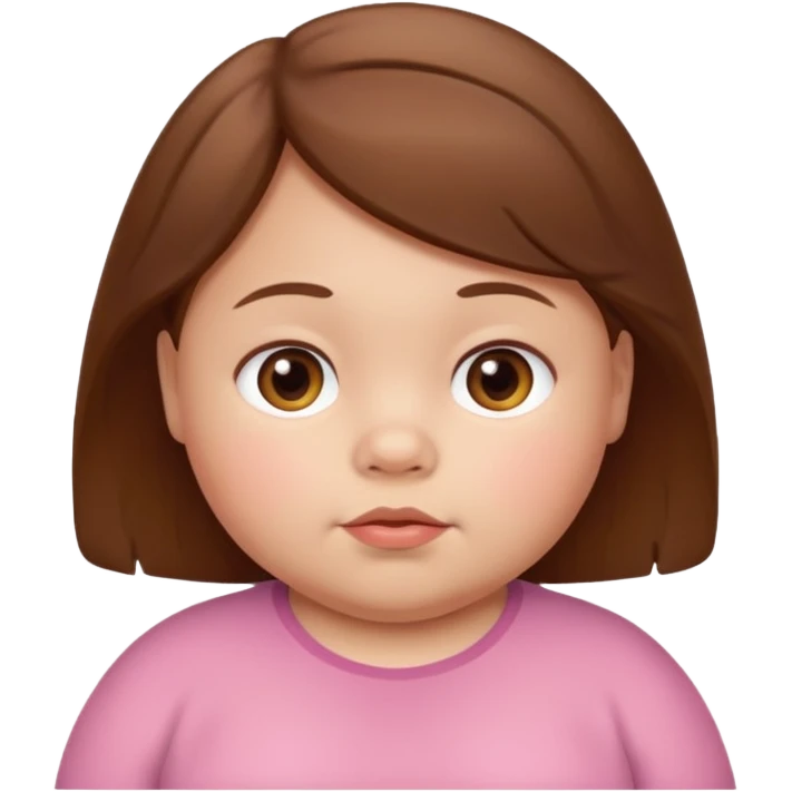 small fat child brown hair light skin men emoji