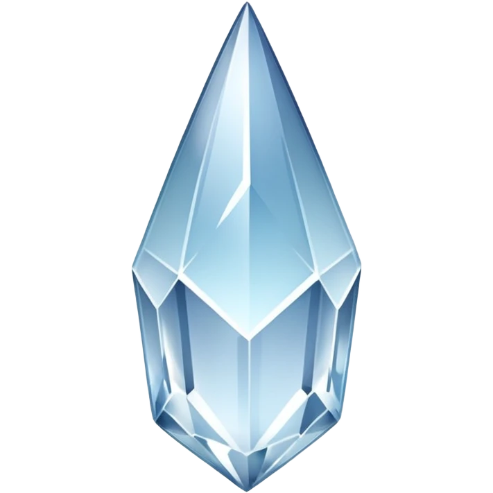 glossy white sparkle shard crystal emoji