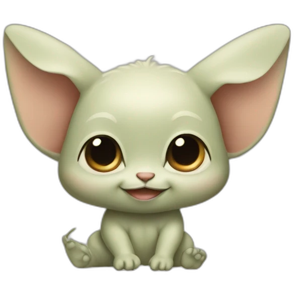 baby grogu, hand forward emoji