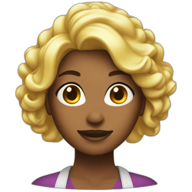 cook woman blon hair emoji