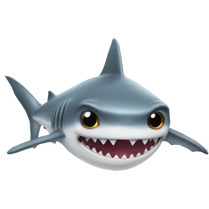 Shark with eyes heart emoji