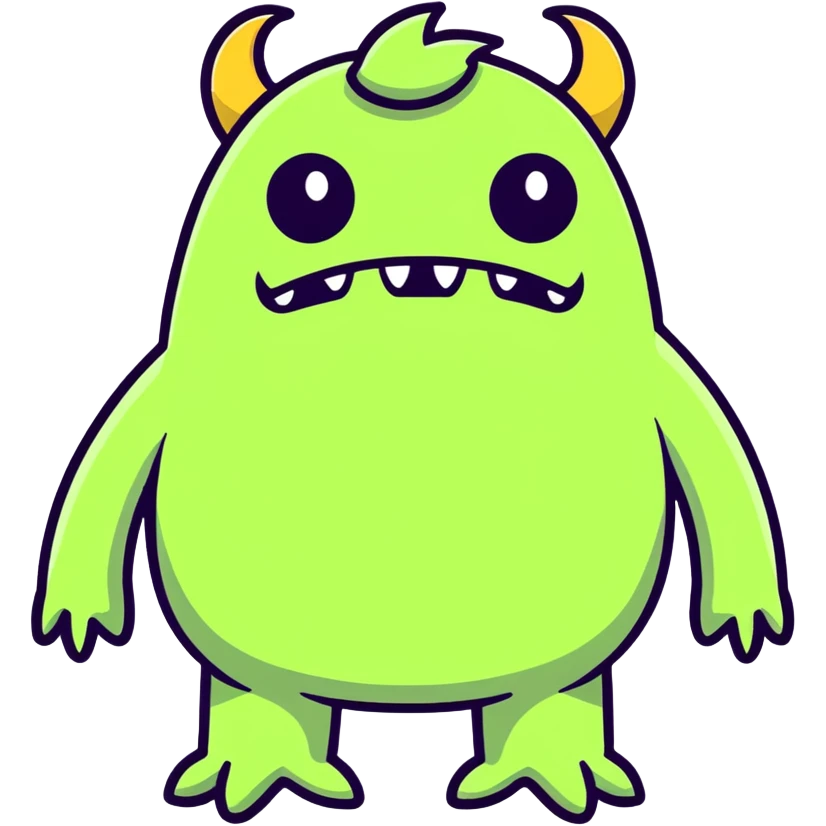 Ugly monster  emoji