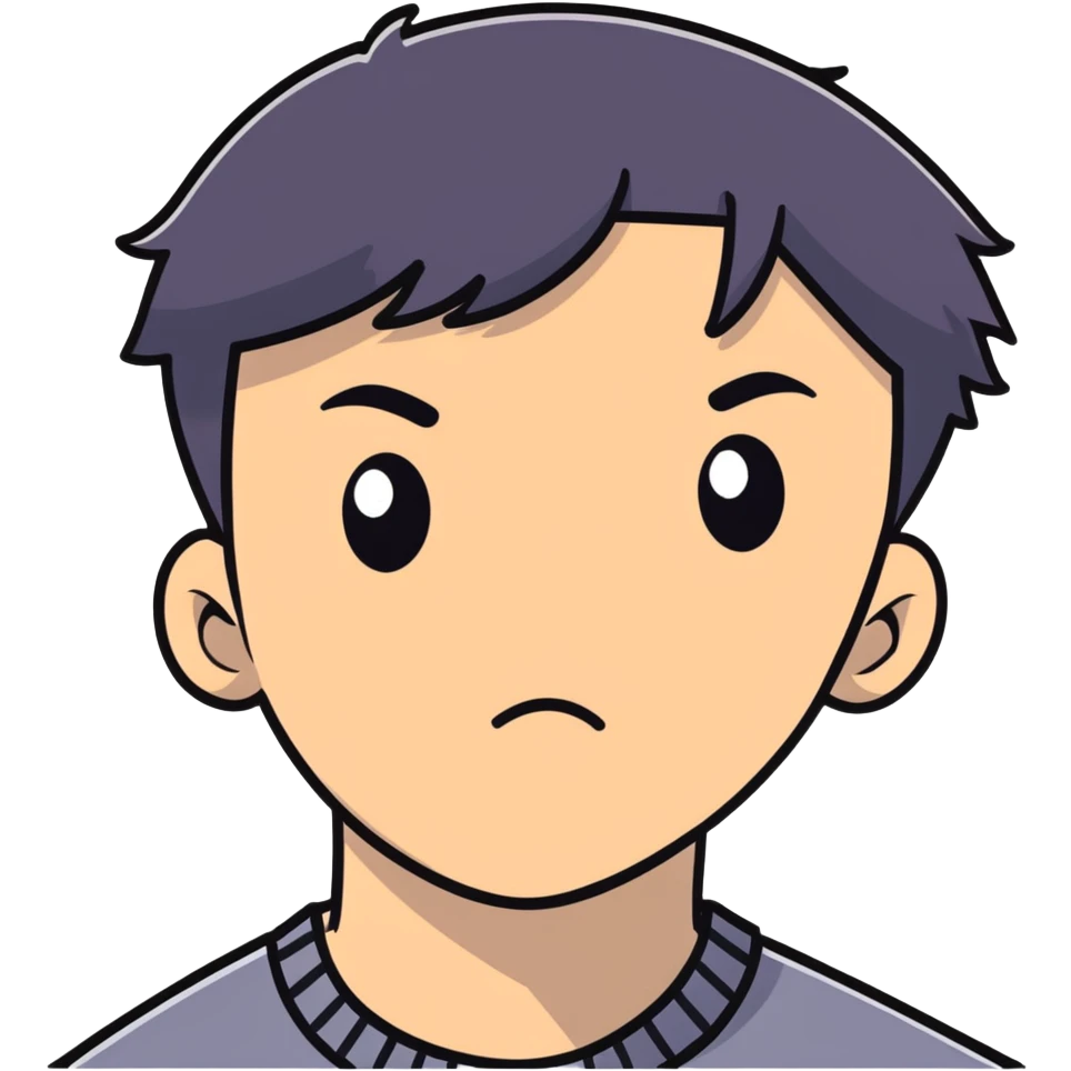 Short black haired male with one eye closed, young man with short black hair closing one eye emoji