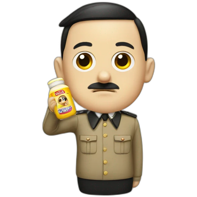 Hitler with mayonnaise  emoji