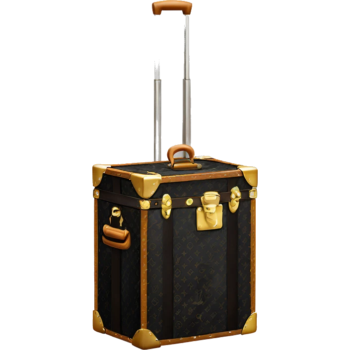 Black Luis Vuitton Trunk emoji