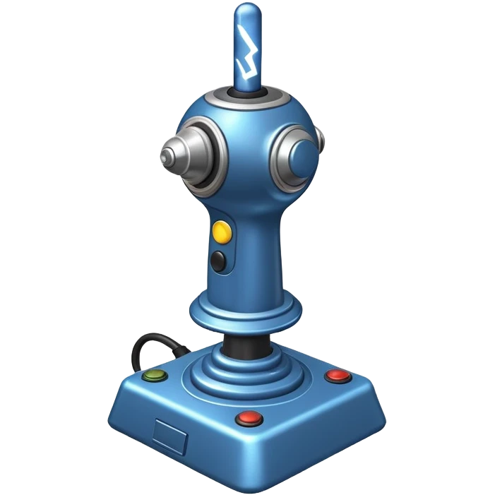 Classic joystick with lightning bolts emoji
