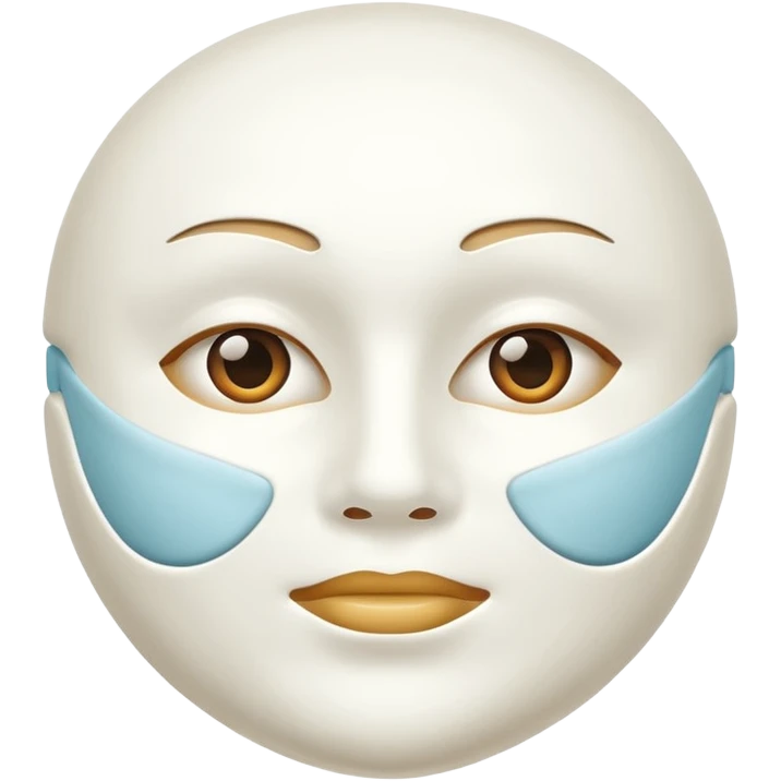 skincare mask without a face emoji