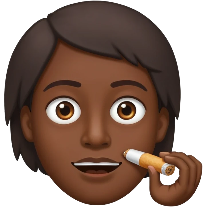Rolling eyes with blunt in mouth emoji