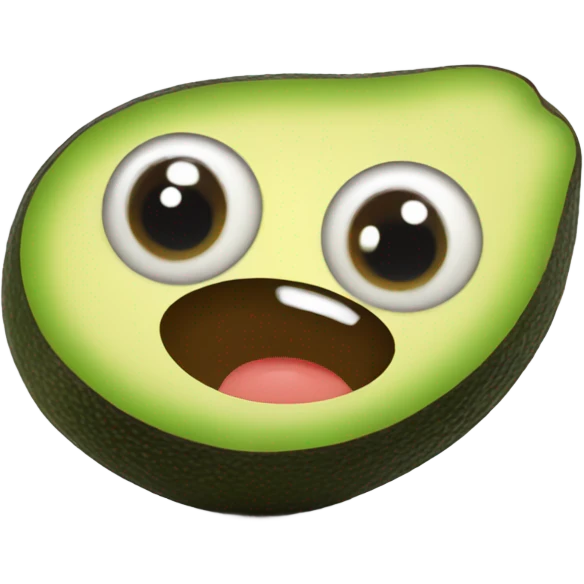 Avacado with eyes emoji