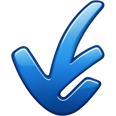 dark blue aesthetic check mark emoji
