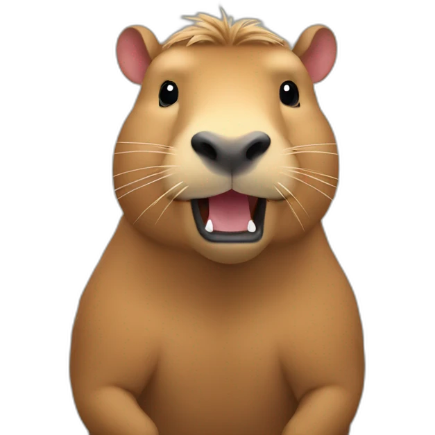 capybara qui fait du rugby emoji