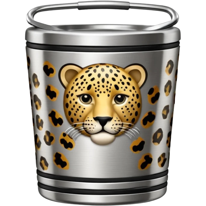 Leopard print Stanley cup emoji