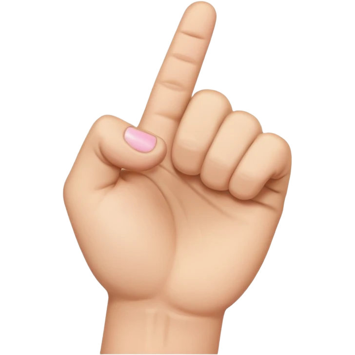 fist closed and pinky finger out emoji